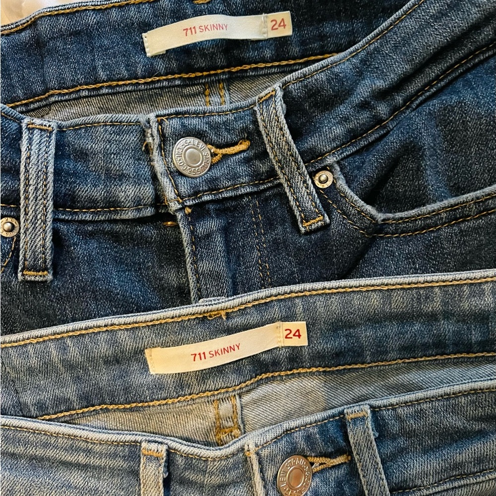 Bundle Levi's 711 skinny size 24